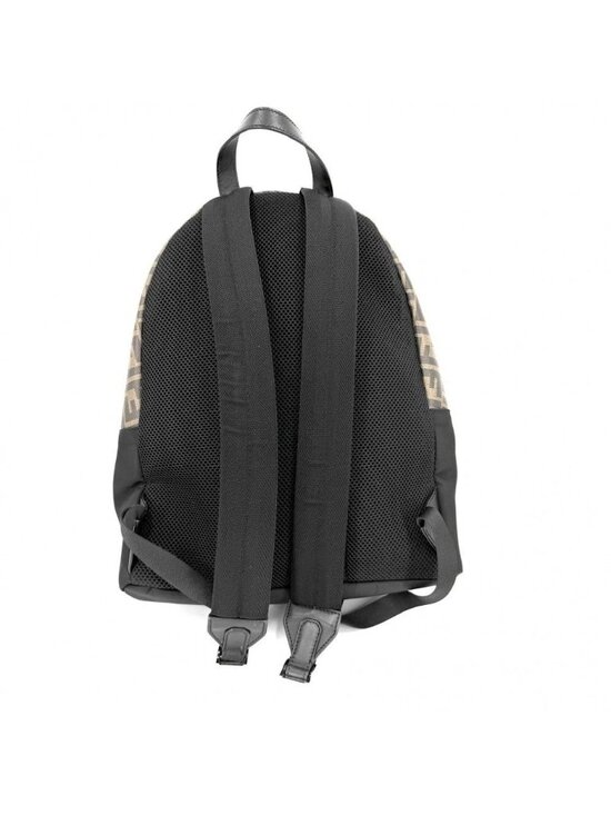 Fendi Zucca Backpack Nylon Leather Brown Black Silver main image 5